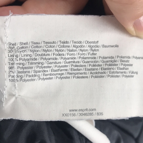 Esprit jacket black bomber style men’s xxl - Picture 16 of 16